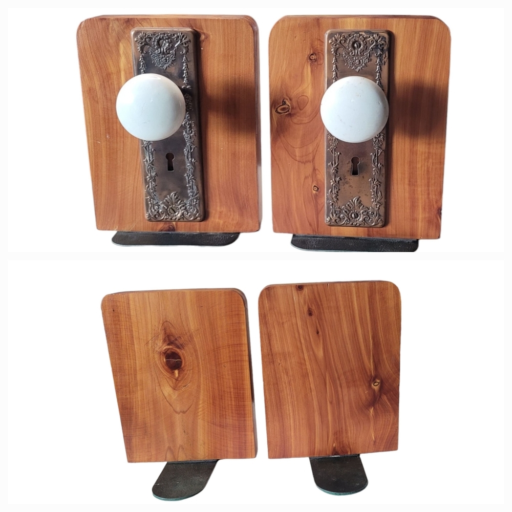 Vtg Porcelain Doorknob Bookends - Picture 8 of 16